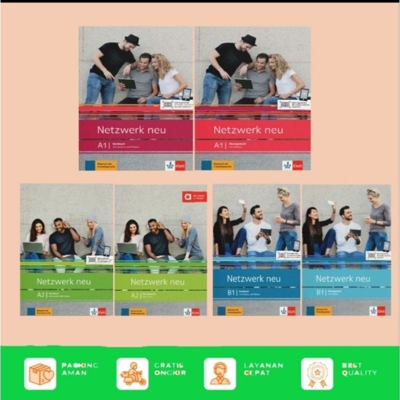 BUKU PELAJARAN BAHASA JERMAN NETZWERK NEU A1, A2, B1