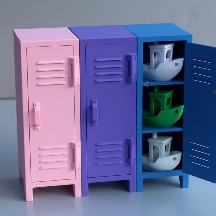 Locker Mini Modular School Desktop Toy House Decoration Dekorasi Miniatur