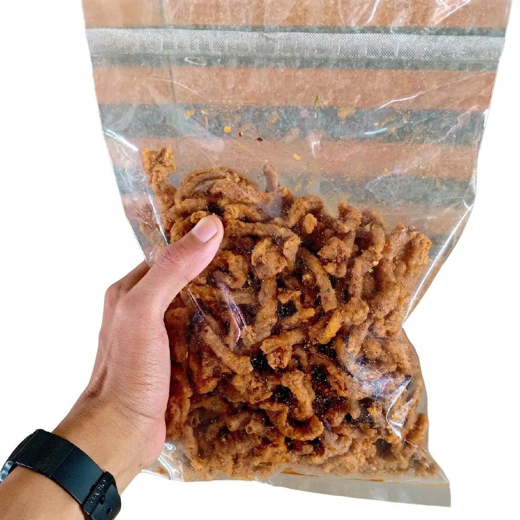 

Classica2106 Usus Ayam Crispy 1Kg - 250Gr Pedas Daun Dan Jeruk Original Gurih - Snacks, Food Makanan