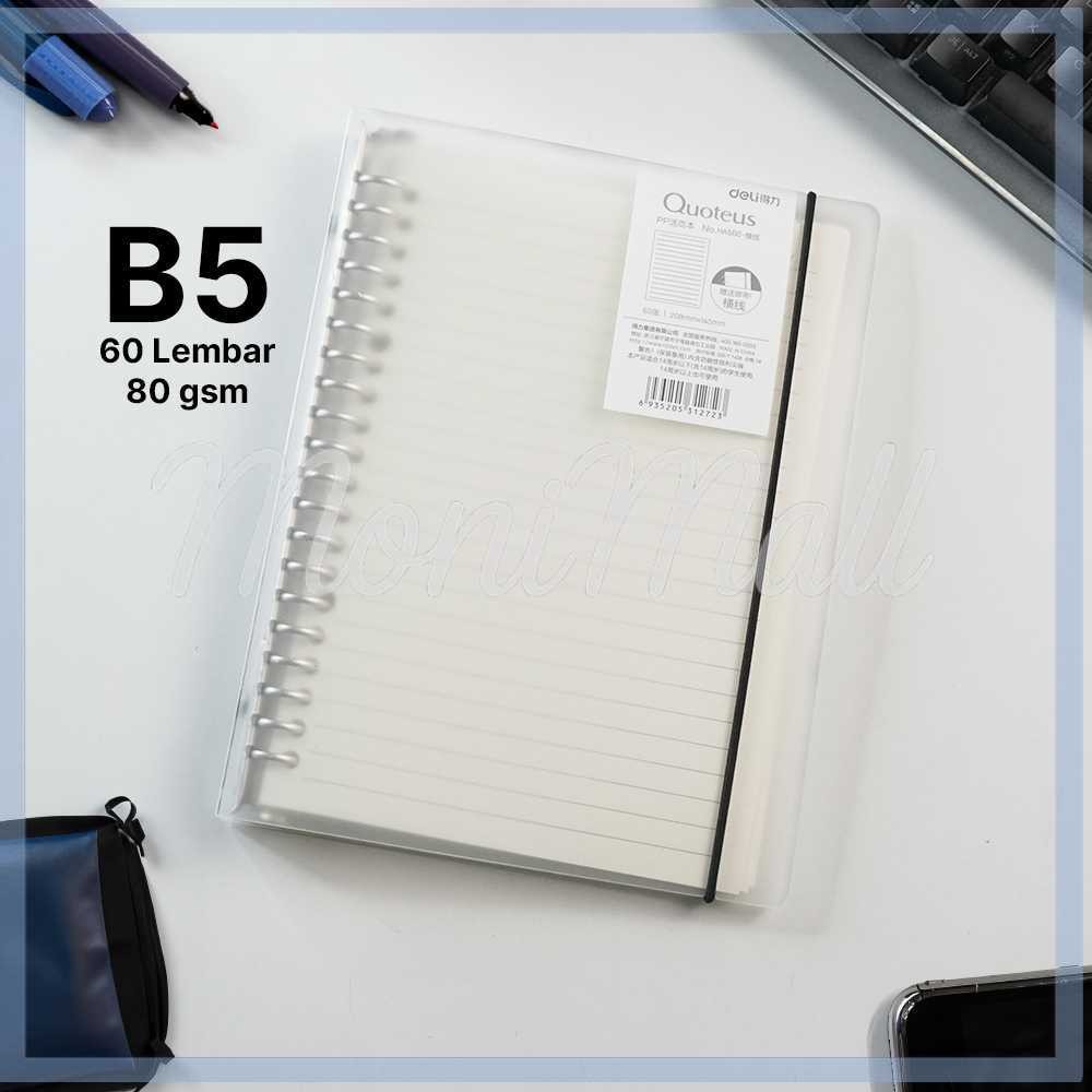 

Deli Buku Binder Catatan Notebook Loose Leaf Book 60 Sheets - HA560