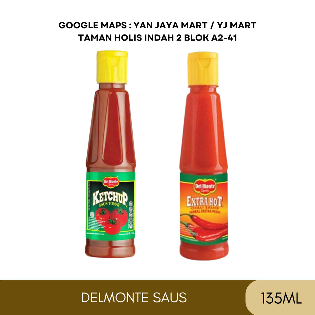 

Del Monte / Delmonte Sauce / Saus Extra Hot / Saus Tomat Kemasan 135 ml