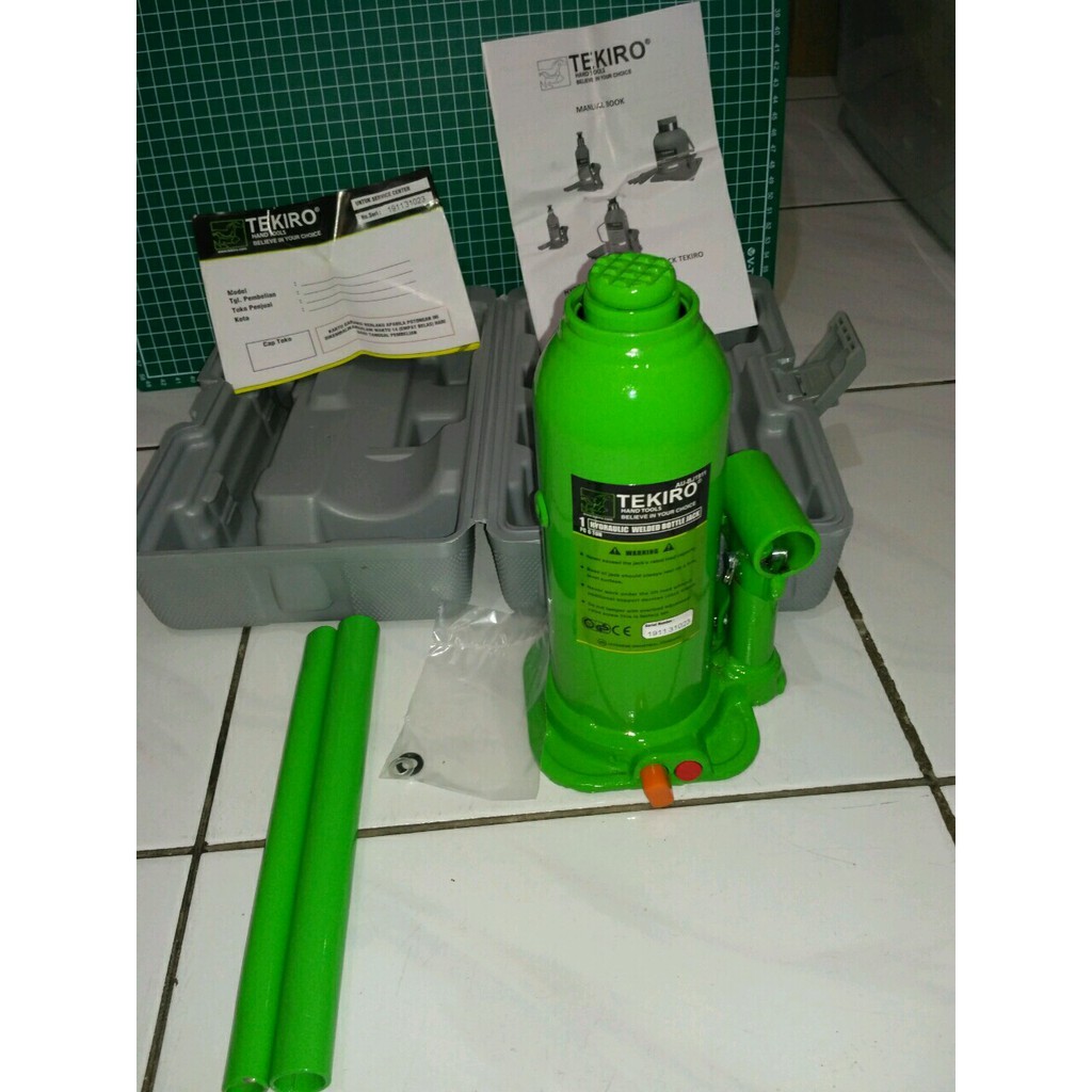 Tekiro - Dongkrak Botol 6 Ton - Dongkrak Mobil Hydraulic - Original