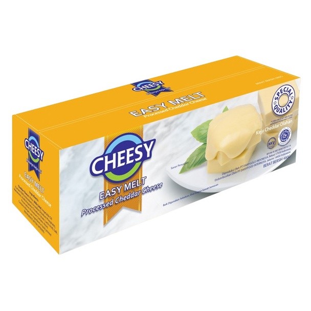 

Cheesy Easy Melt Processed Cheddar Cheese Keju Cheddar Olahan 480gr