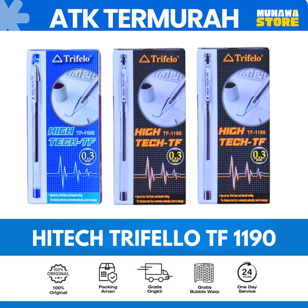 

Hitech Trifello TF 1190 Ballpoint Gel Pen Hitech 0,3 Trifelo TF 1190 Per Lusin
