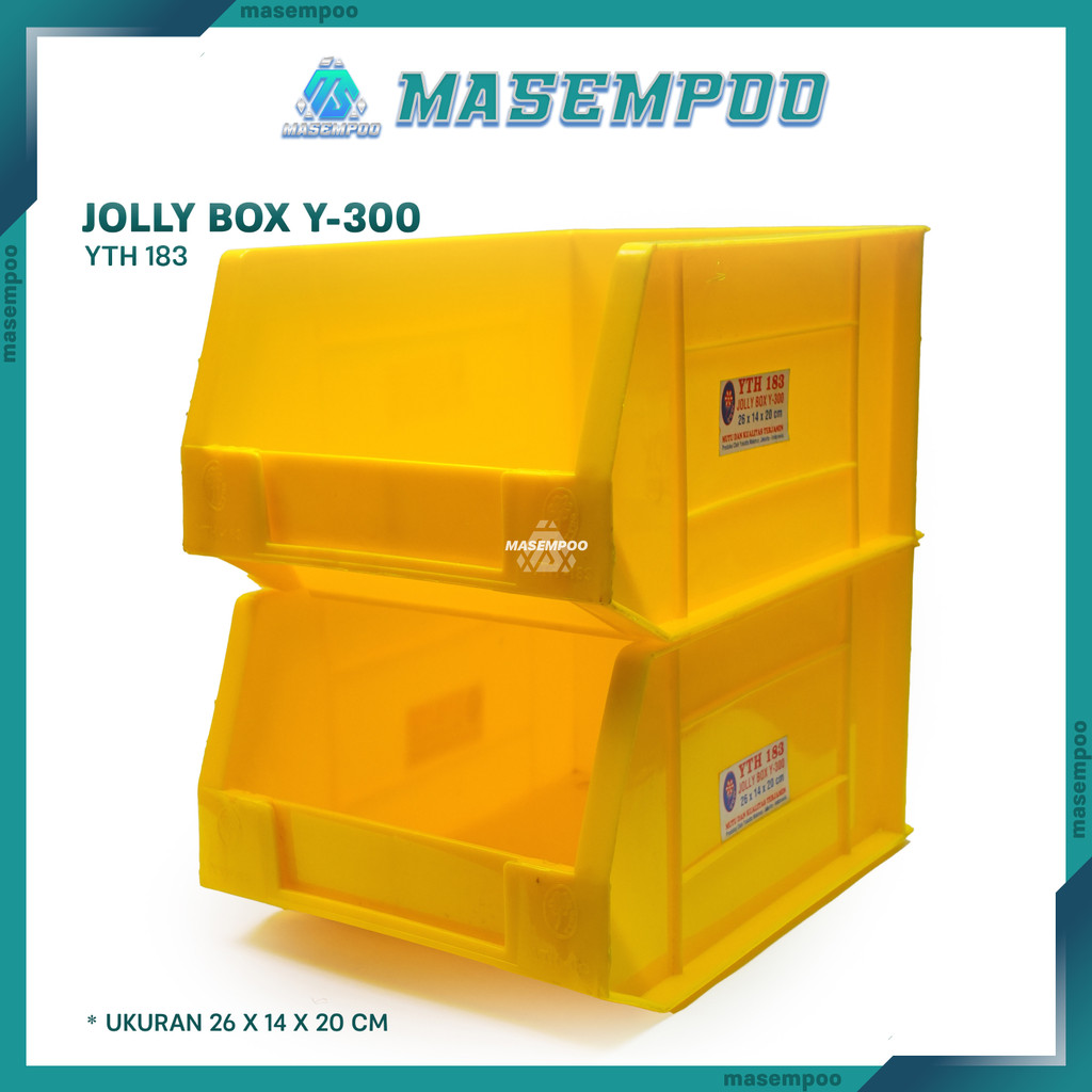 

Box Organizer Jolly YTH 183 Y300 Rak Plastik Susun Tempat Sekrup Baut dan Aksesori Serbaguna