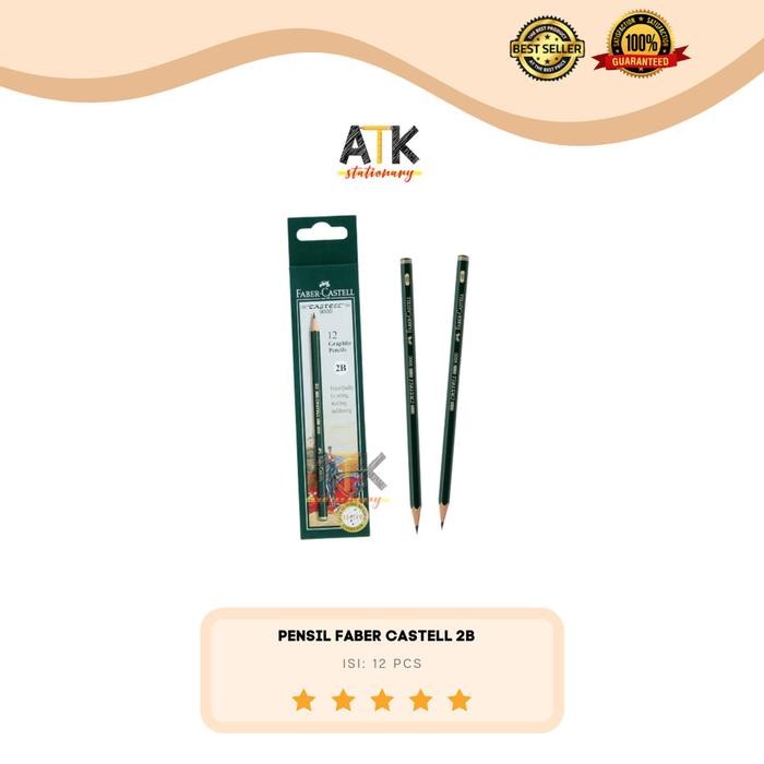 

MUMPUNG PROMO Pensil Faber Castell 2B ( Pensil Ujian) atk - 2BTERLARIS
