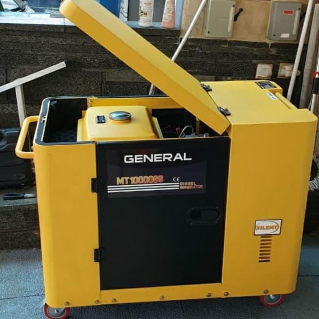 Silent diesel genset 10 kva 8000 - 8500 watt general solar mt 10000gs