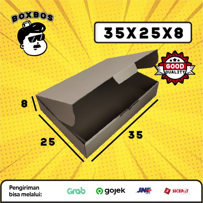 

35x25x8 CM Pizza KARDUS Corrugated Packaging Box packing Diecut