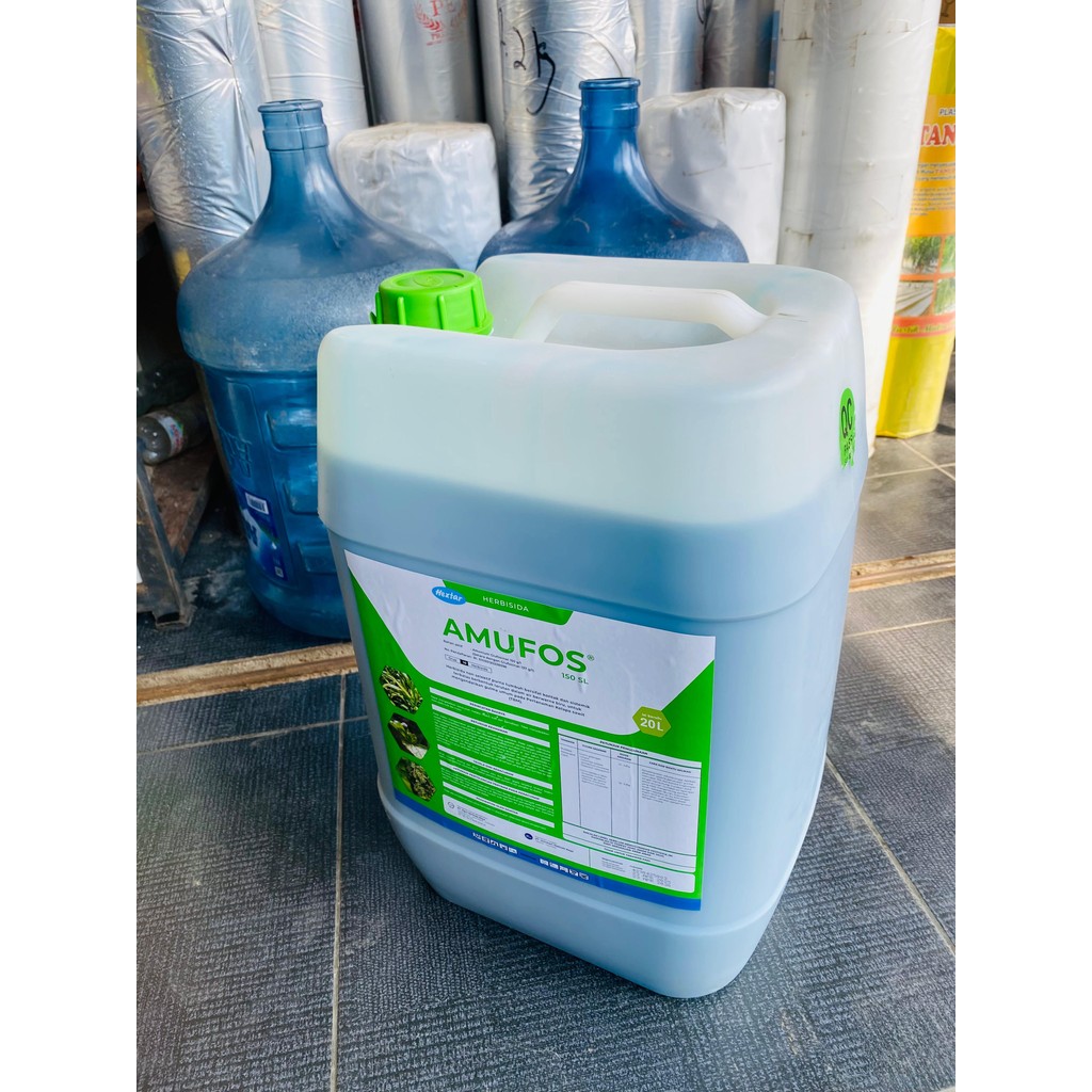 Herbisida AMUFOS 150SL pengendali gulma lulangan isi 20 LITER dari HEXTAR