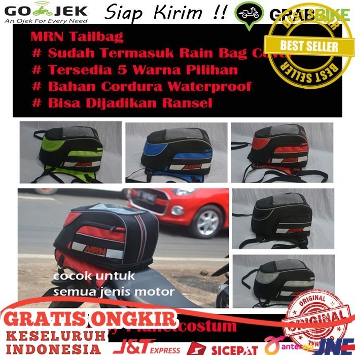 Tas Motor MRN Original untuk Yamaha Vixion Rx king scorpio R25 Byson