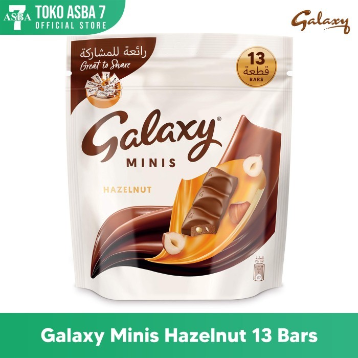 

GALAXY MINIS HAZELNUT 13 BARS 162.5GR