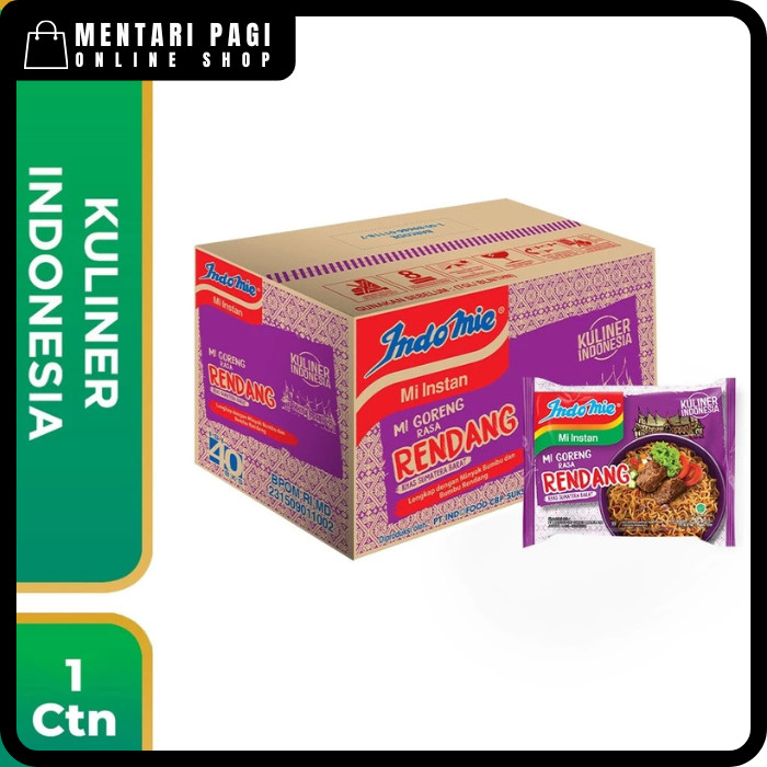 

1 Dus Isi 40 Pcs - Indomie Goreng Rendang