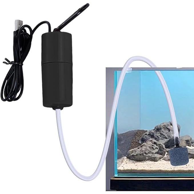 YIY [MADA]Pompa USB Aerator A1 Emergency Air Pump Umpan Pancing Aquarium Aquascape 0258