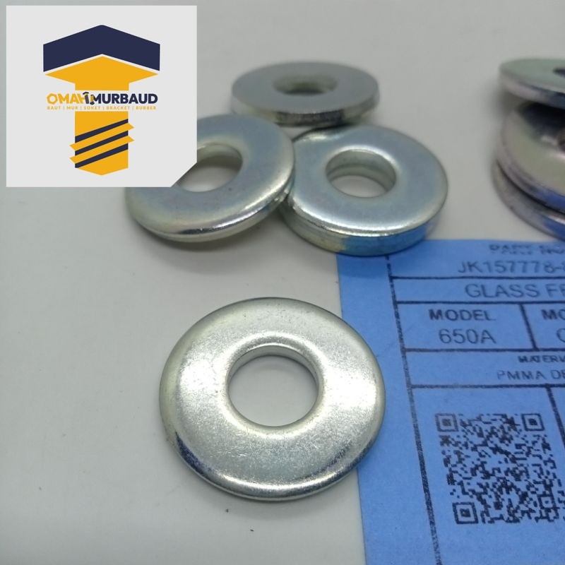 RING LOBANG M10 BAUT 14 SUPER TEBAL RING BAUT STANG SEGITIGA