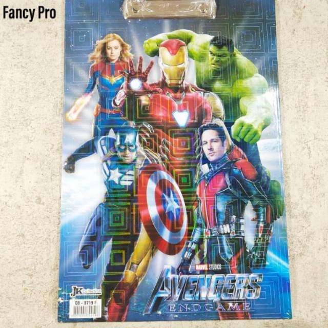 

(SN.ATK) Papan Alas Ujian / Clip Board Murah Fancy Karakter 2 Muka
