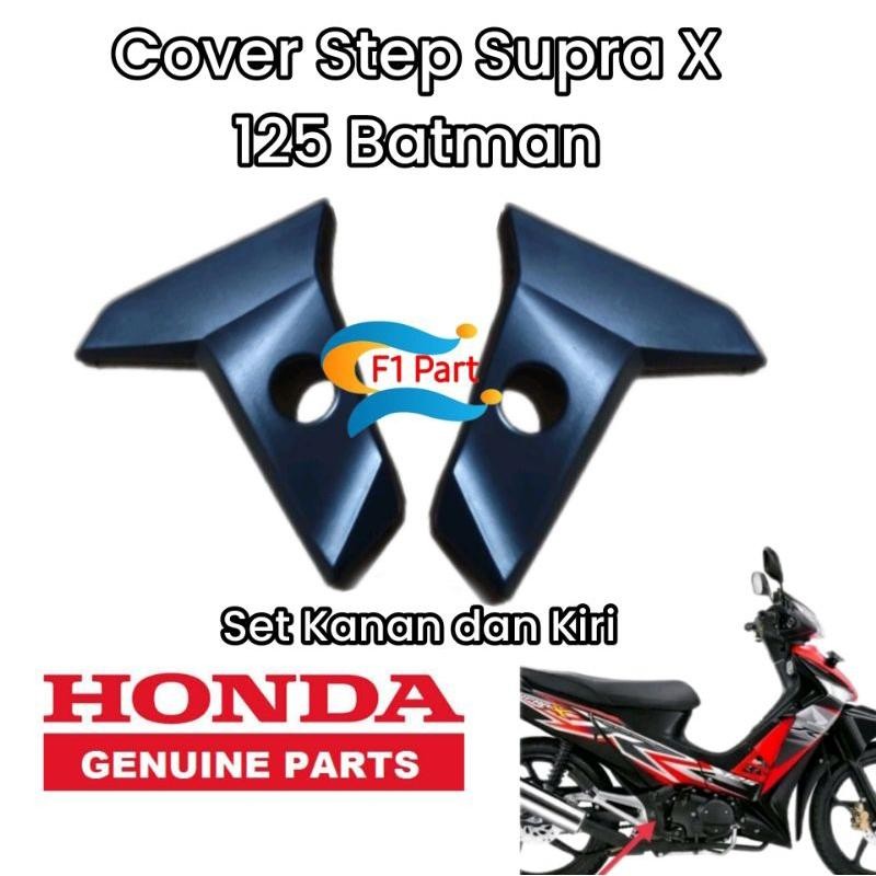 Cover Tutup Footstep Belakang Revo Lama Supra X 125 Batman 2007-2013 Set Kanan Kiri Hitam terbaik