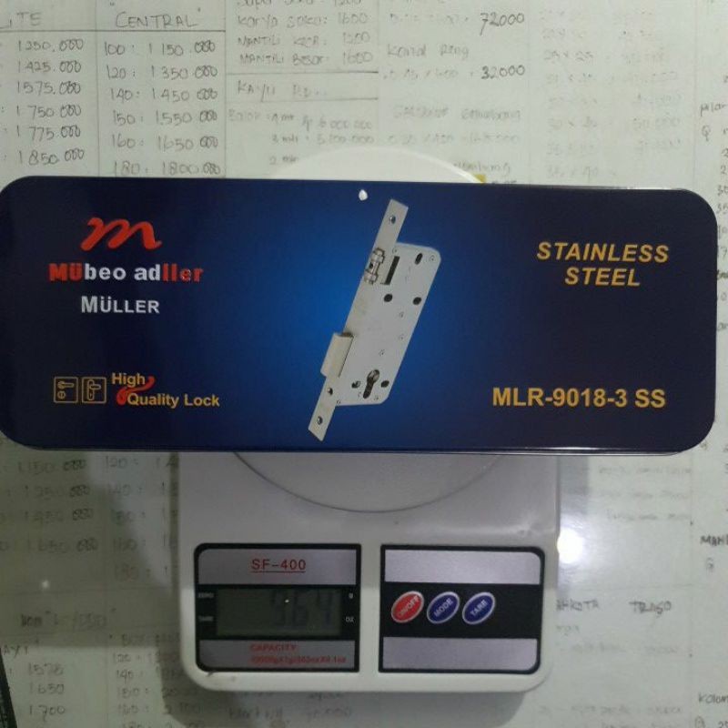 BODY PELOR KUNCI PINTU KUPU TARUNG / BIASA MULLER 9018 -3 SS