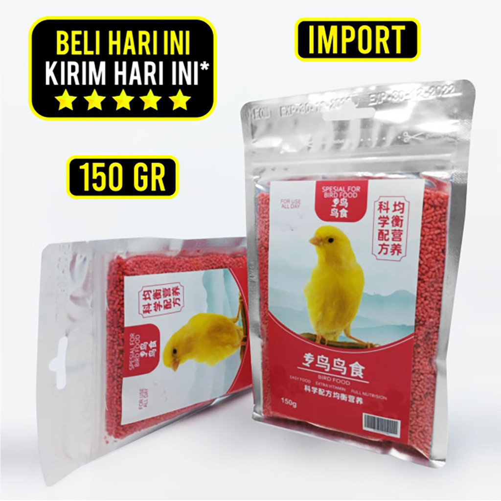 KICAU MART KICAU MART PAKAN BURUNG KENARI CEDE RED PROBIRD VOER PUR MERAH MAKANAN CANARY FINCH PLECI