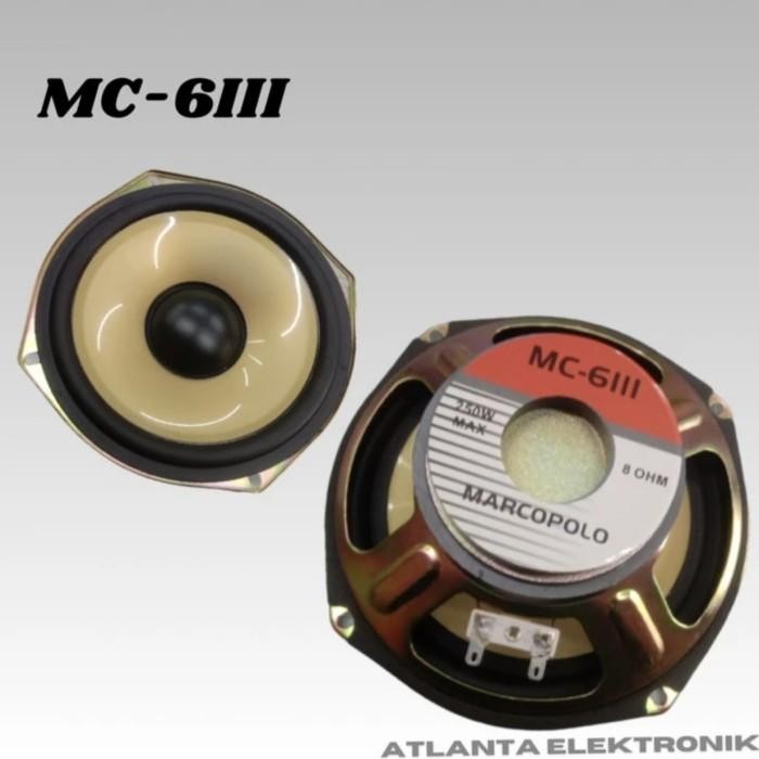 MARCOPOLO SPEAKER 6 INCH DAYA 250 WATT MC-6111 SUBWOOFER DOUBLE MAGNET