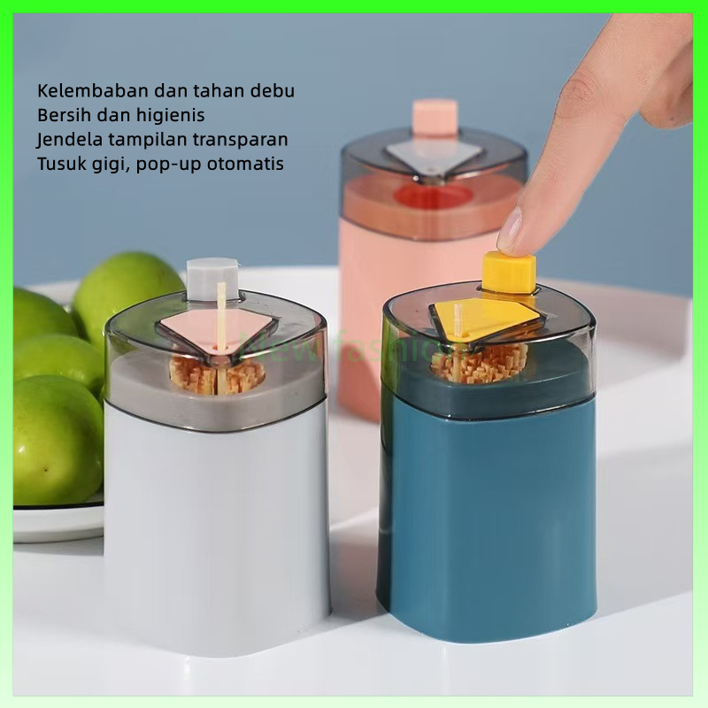 Kotak tusuk gigi otomatis/tempat tusuk gigi otomatis/wadah penyimpan tusuk gigi