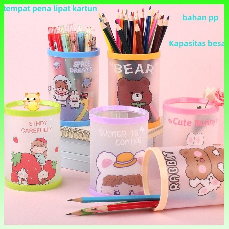 

Tempat pensil pola lucu yang unik/tempat pensil/tempat pulpen/alat tulis shower Tempat Alat Tulis Tabung