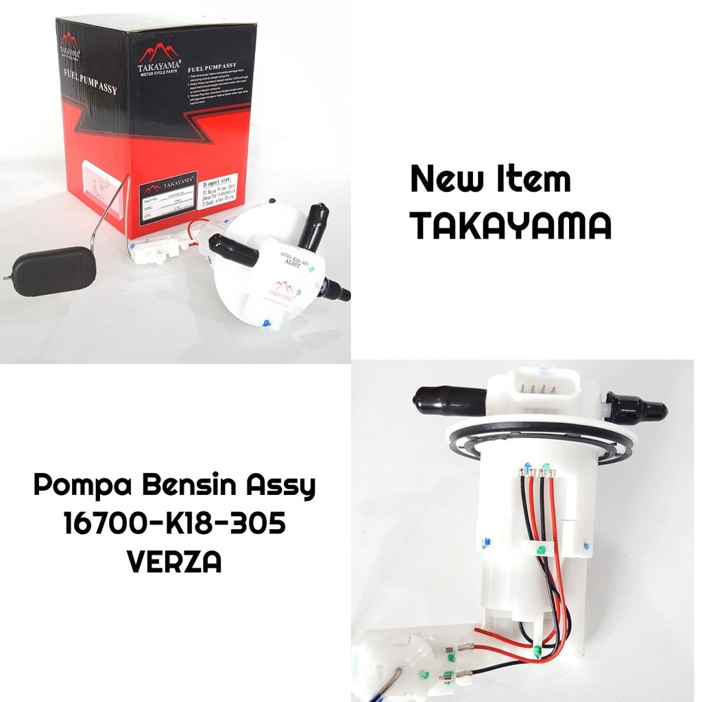 Fuel Pump Assy / Komplit FuelPump Pompa Bensin K18 Verza Takayama