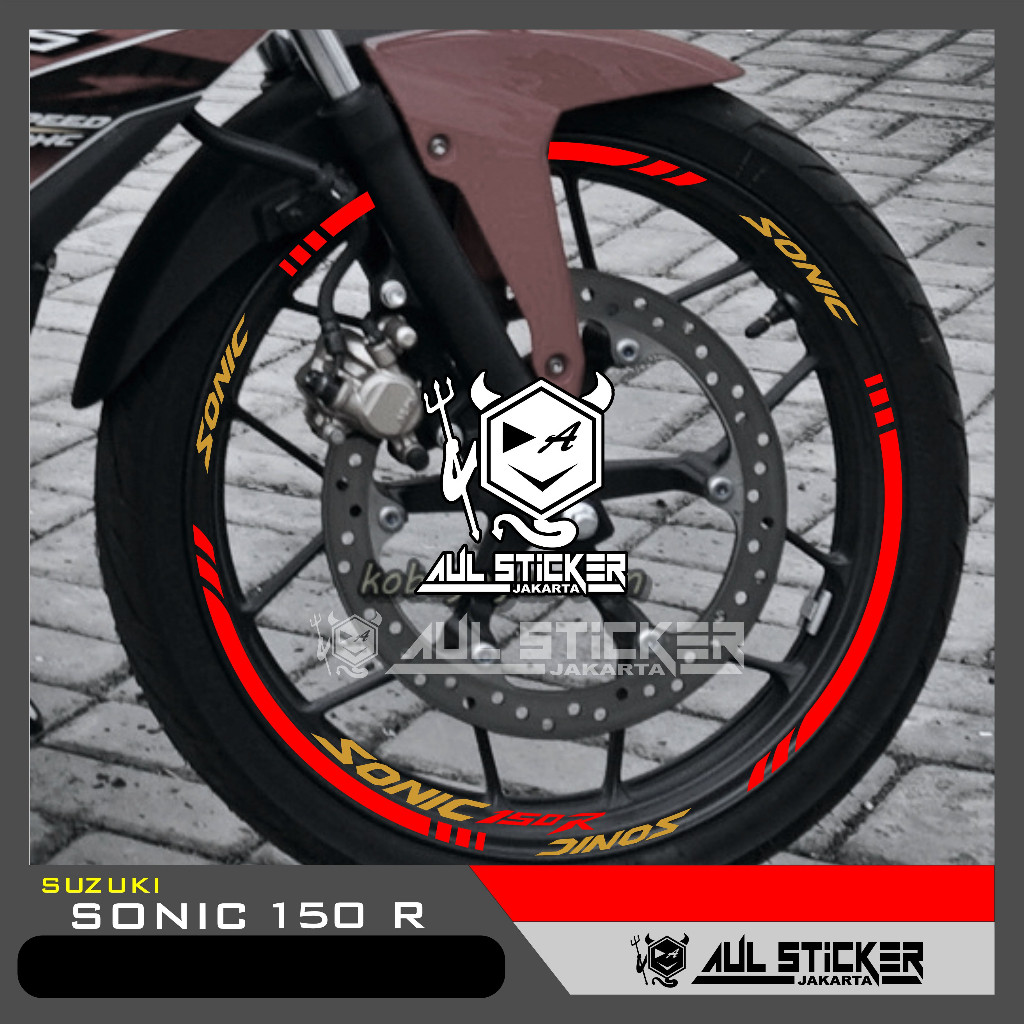 Sticker velg Honda SONIC 150 DEPAN BELAKANG