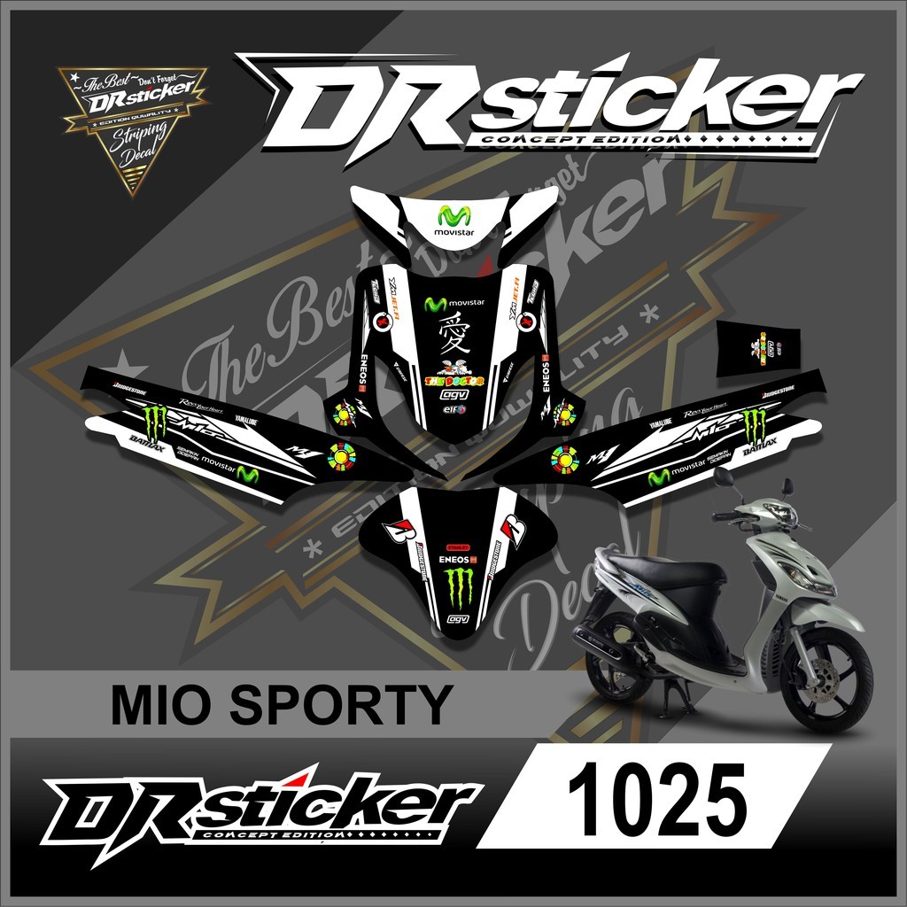 1025 Decal Yamaha Mio Sporty - Decal Mio Sporty Full Body