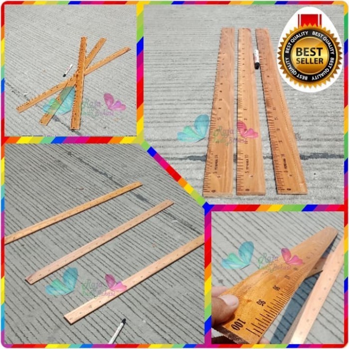 

Penggaris Kayu 1 Meter / 100 CM BAZIC