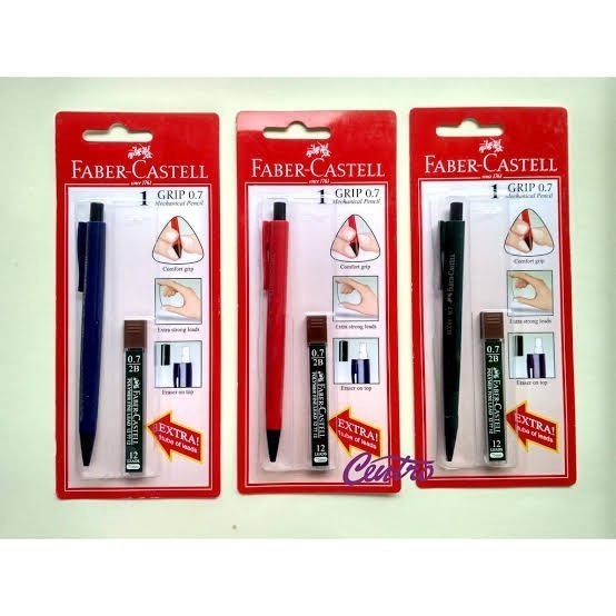 

Pensil Mekanik Faber Castell 0.7 mm + Free Isi Pensil Lead