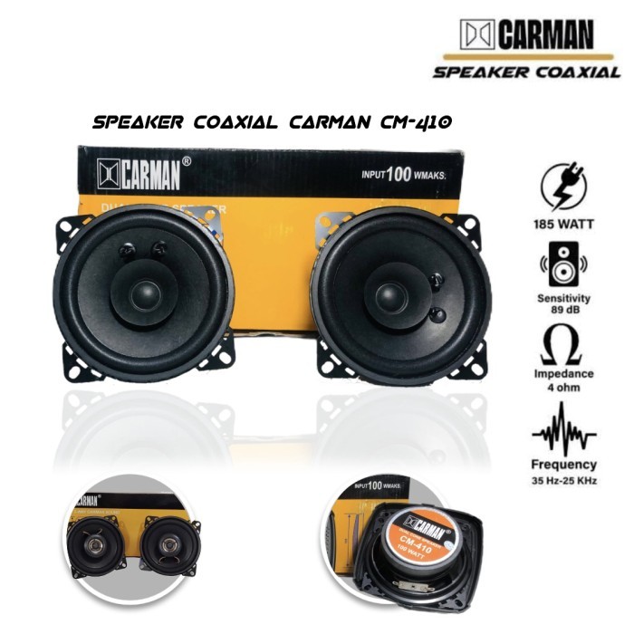 Speaker Pintu Mobil Coaxial 4 inch Carman CM-4101