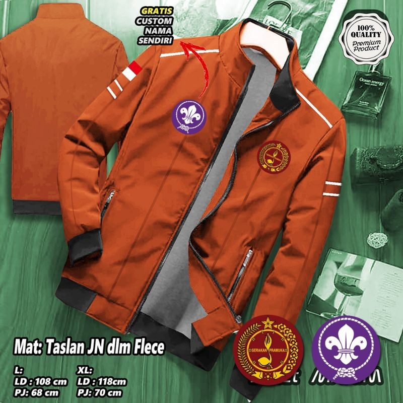 JAKET PRAMUKA / JAKET PEMBINA PRAMUKA / WINTER RUBBY PRAMUKA / JAKET PRAMUKA MODEL TERBARU READY SIZ