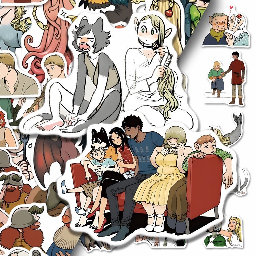 

Delicious in Dungeon Sticker Poster Photo Anime Stickers Childrens Stationery Student DIY mobile phone sticker waterproof