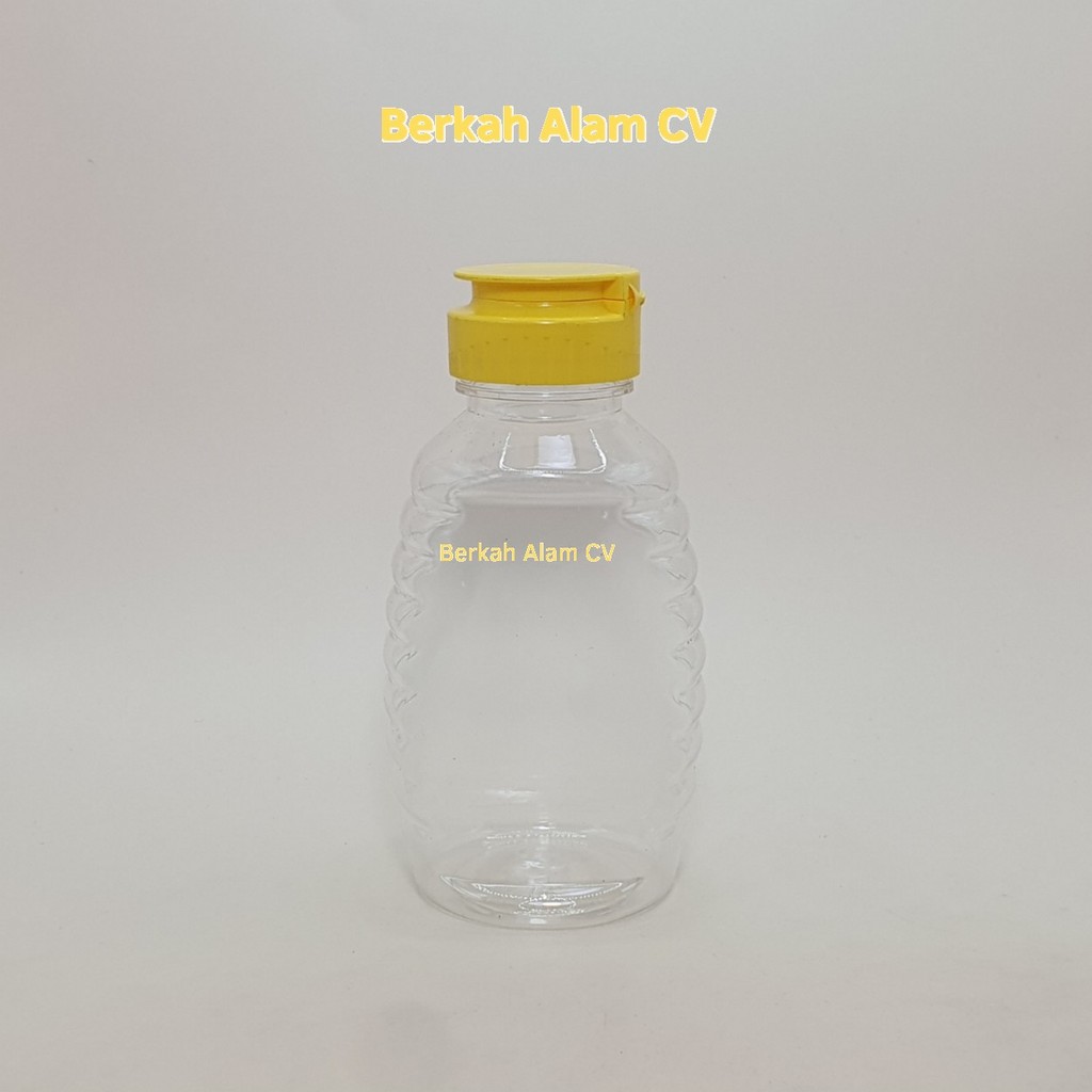 Botol Madu TJ Oval 250 ml  Tutup Fliptop / Botol Madu 250 ml / Botol Plastik Madu