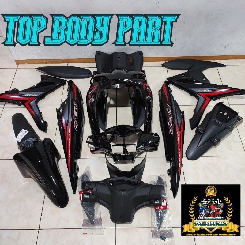 cover body full body halus  kasar revo fit revo x FI th 2015-2018 plus lampu baut