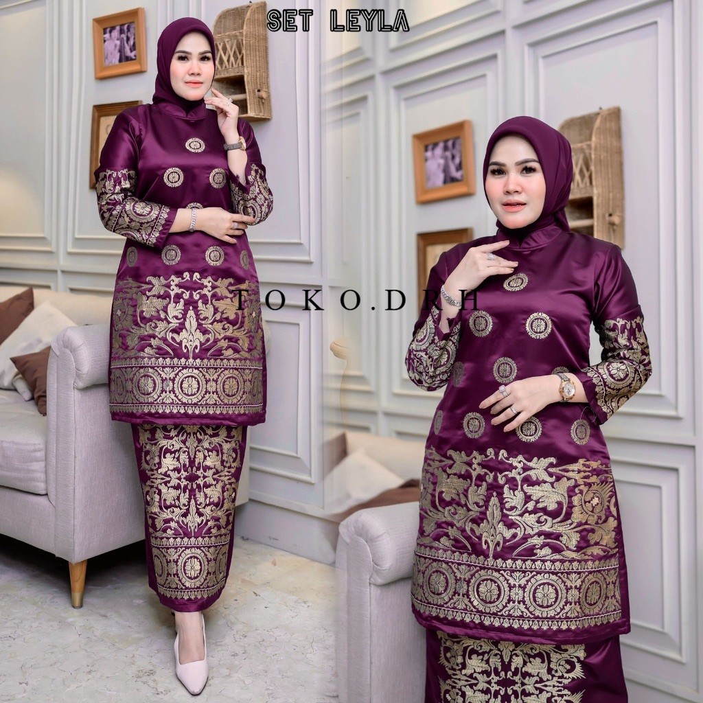 Set Baju Kurung Bordir 5 - Baju Kurung Modern - Kebaya Modern - Kebaya Baju Kurung Padang - Baju Kur