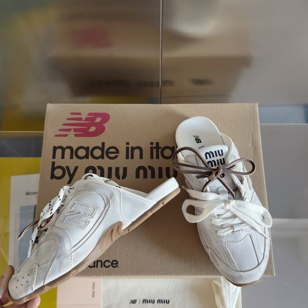New Counter ORI MiuMi x New Balance NB530 half-slippers couple models casual sports shoes Forrest Gu