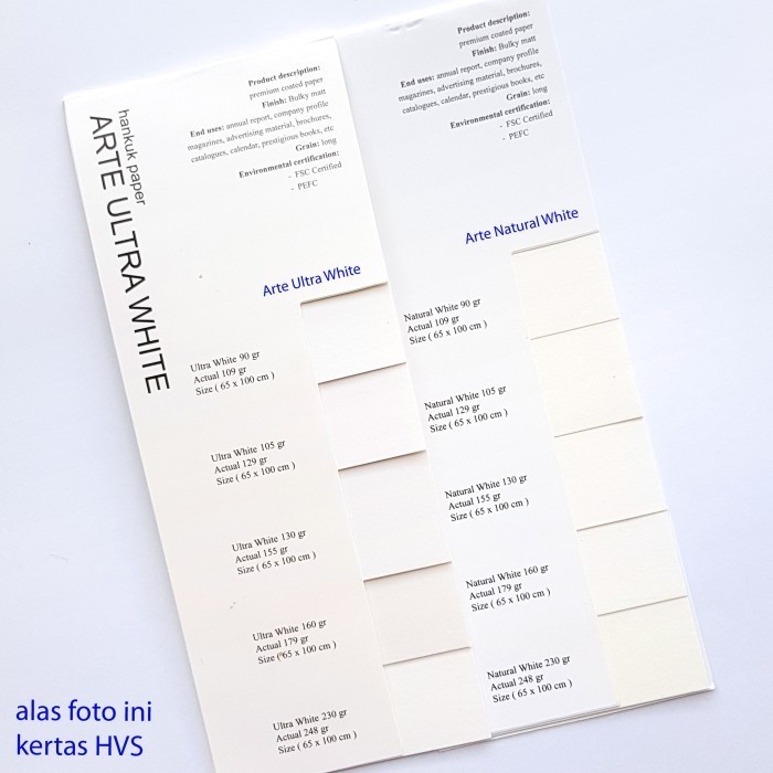 

Kertas Acid Free Arte Ultra White 248 gsm A4 FSC - 1x Grayboard