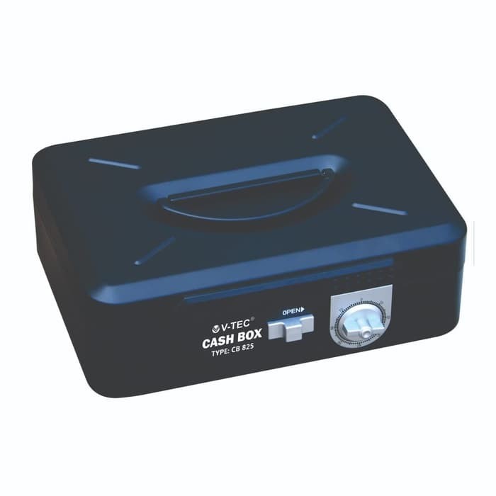 

V-TEC CASH BOX CB 825 UK. 25 X 18 X 9 CM