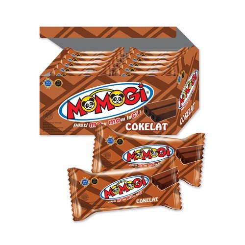 

MOMOGI Stick Cokelat Makanan Ringan Ekstrudat - Netto 10pcs Coklat 1 Dus