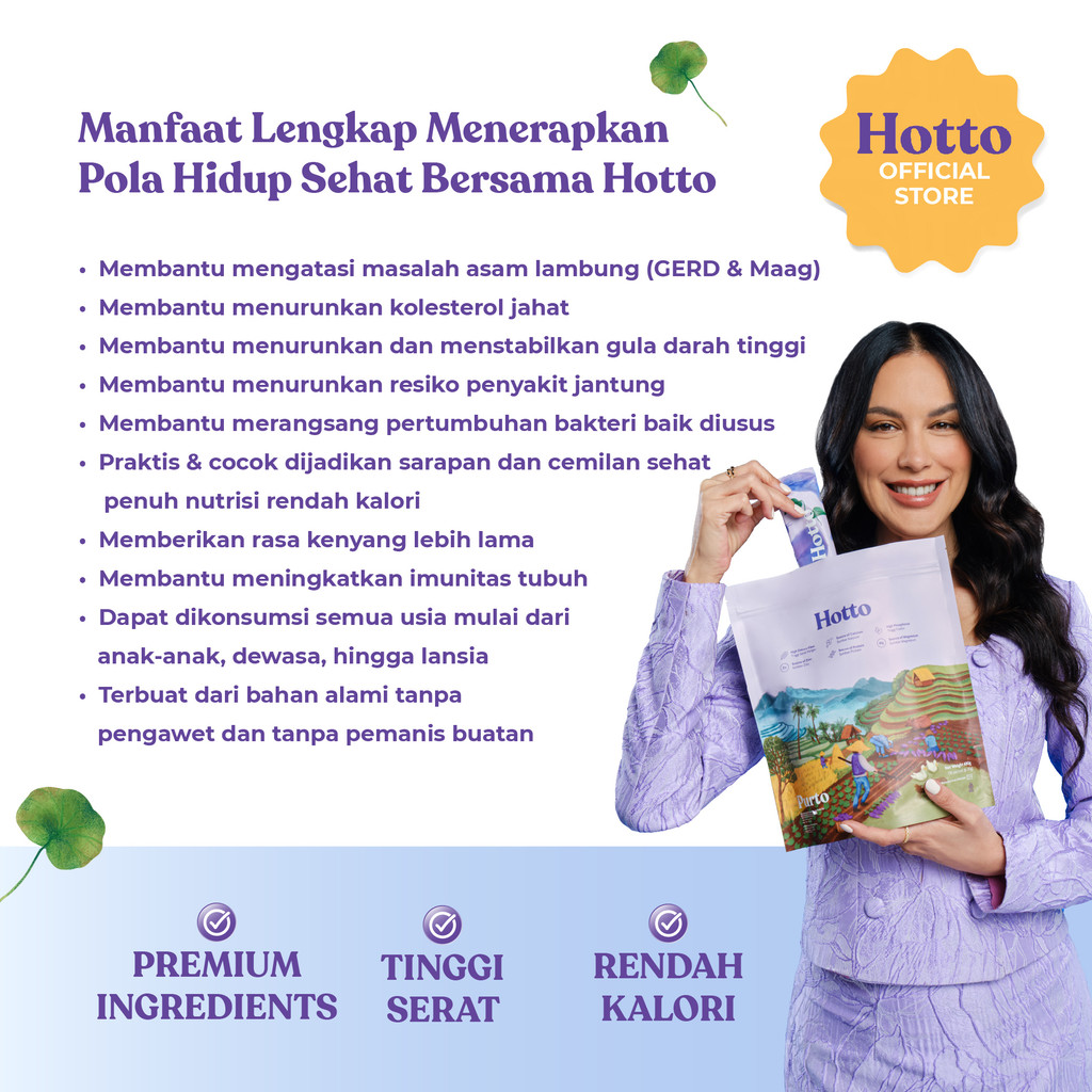 

QH Hotto Purto Multigrain (1 Pouch isi 16 sachet) Sereal Oat Superfood with Purple Potato Official
