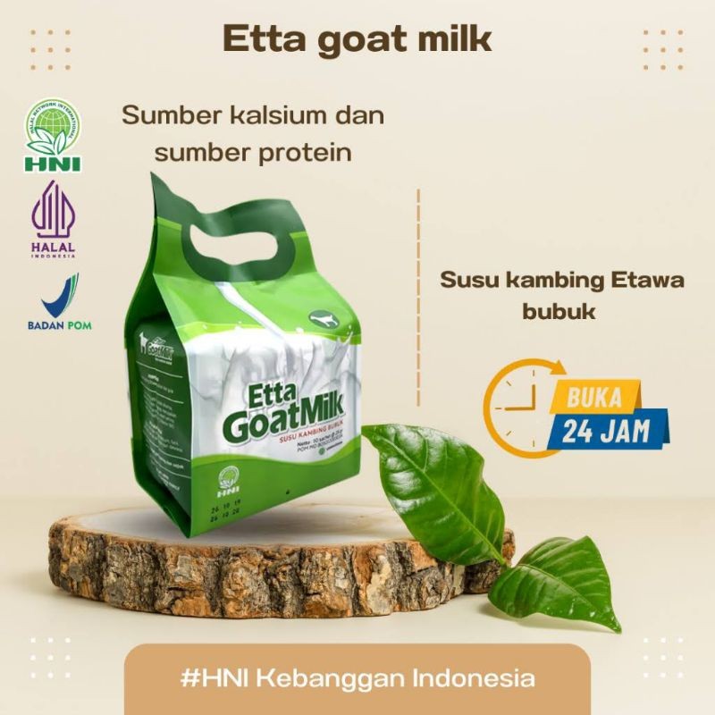 

(ada bonus) original 100% ETTA GOAT MILK HNI HPAI SUSU KAMBING BUBUK