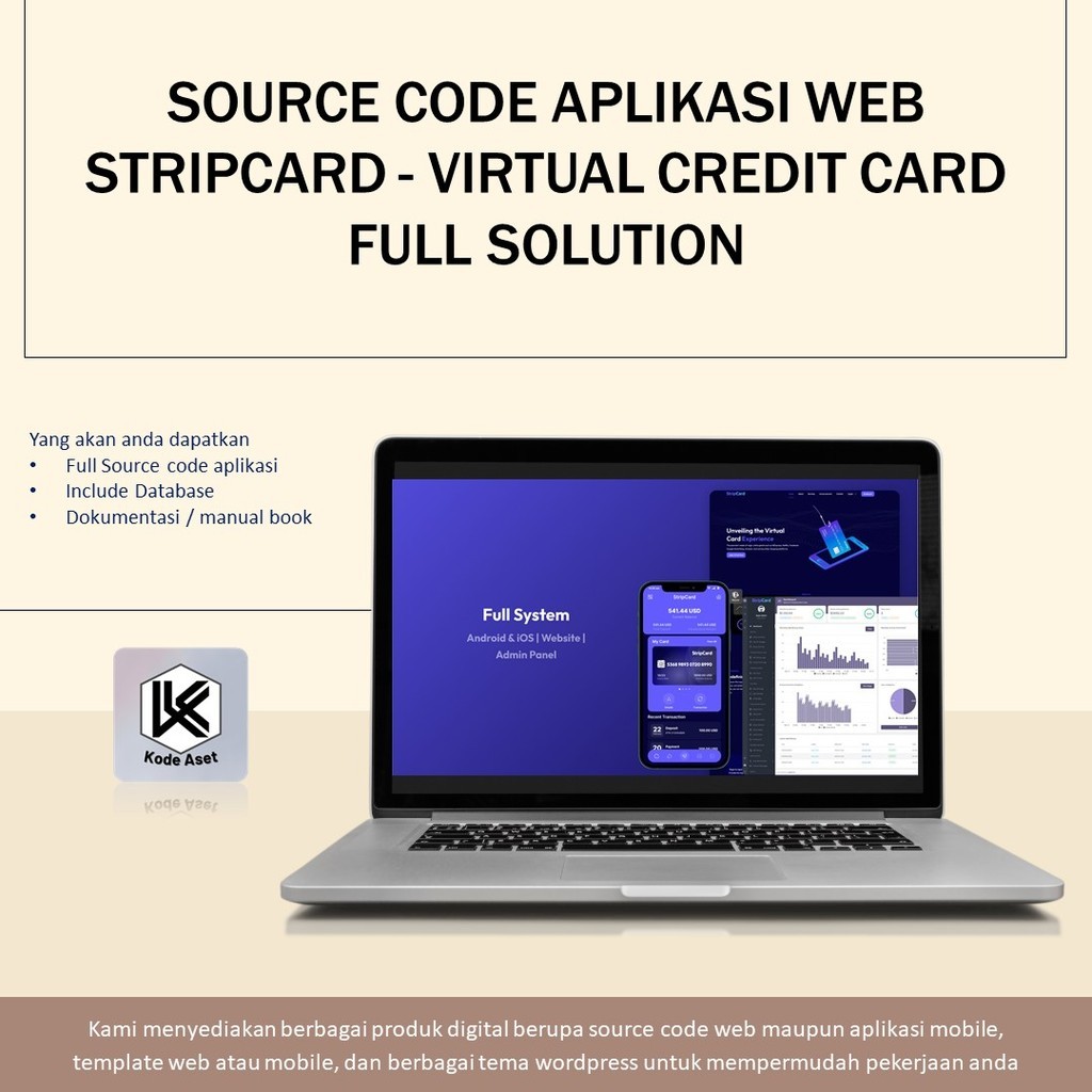 SOURCE CODE APLIKASI WEB STRIPCARD - VIRTUAL CREDIT CARD FULL SOLUTION