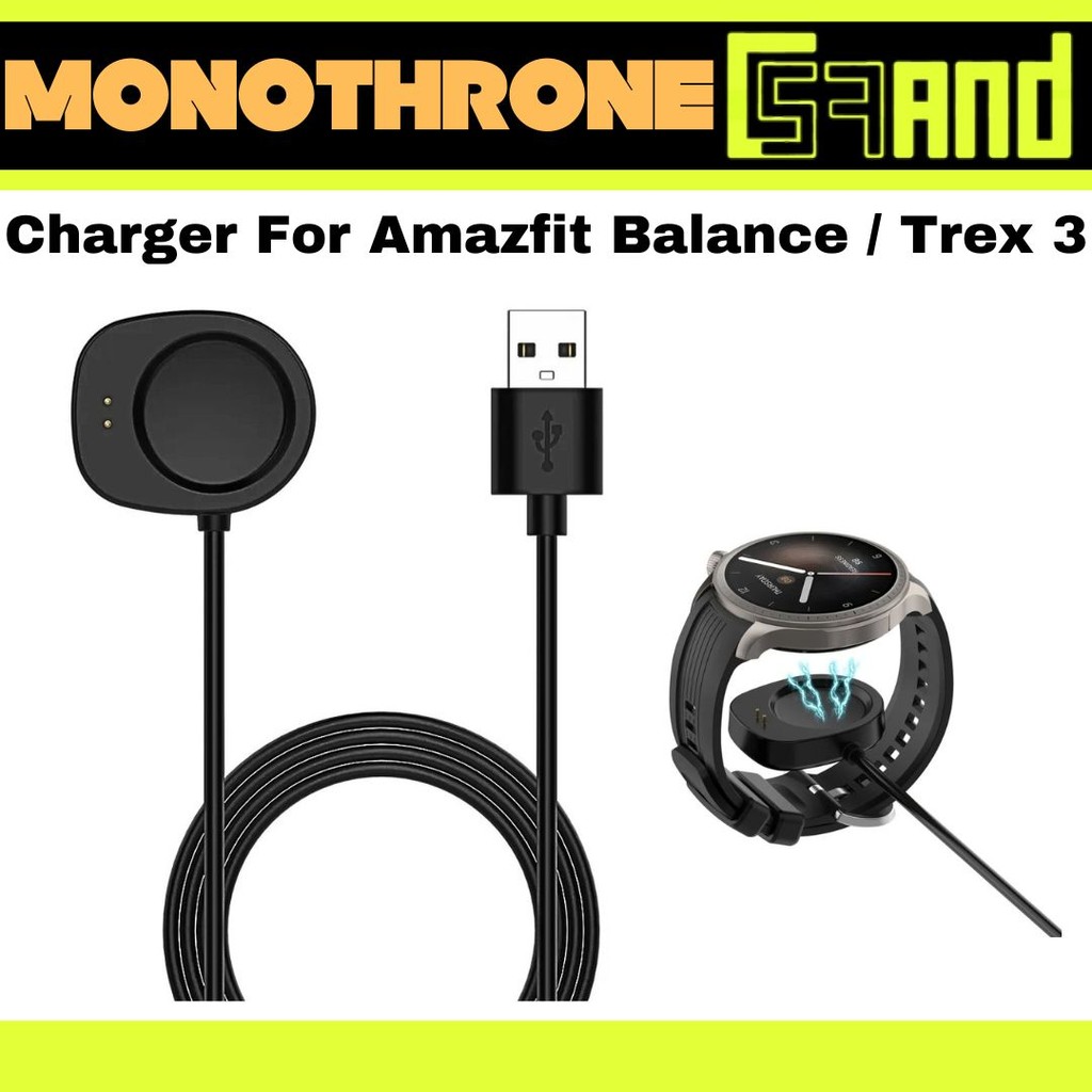 Kabel Dock Charger Amazfit Balance Trex 3  Amzazfit T-Rex 3 Amazfit   Balance