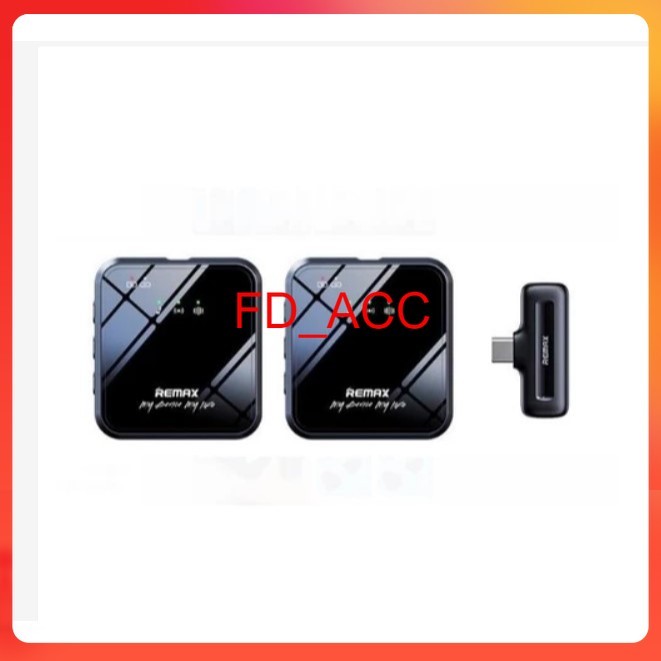 Mic Youtuber / Mic wireless Remax k-12 Wireless Microphone Profesional Mikrofon Lavalier HP