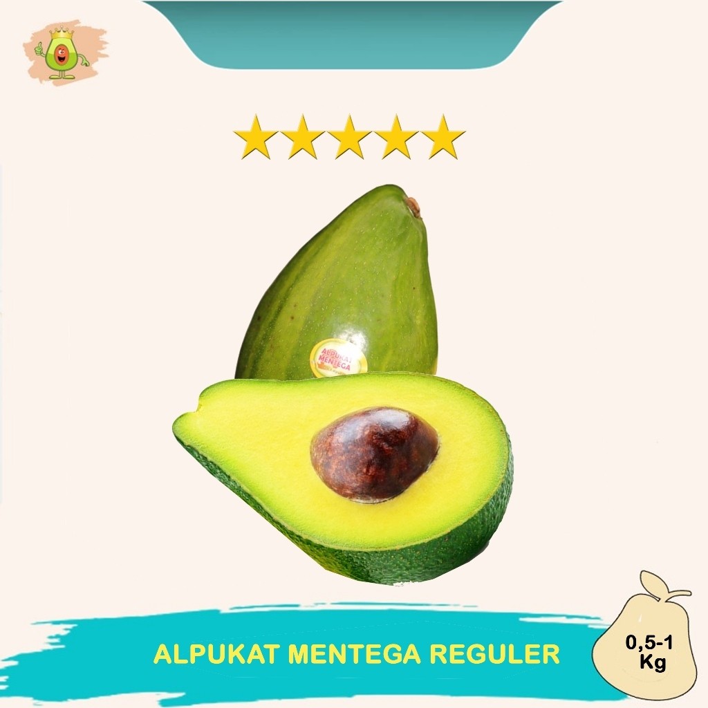 

Alpukat Mentega Reguler Raja Alpukat Premium Bergaransi (1KG) Seger