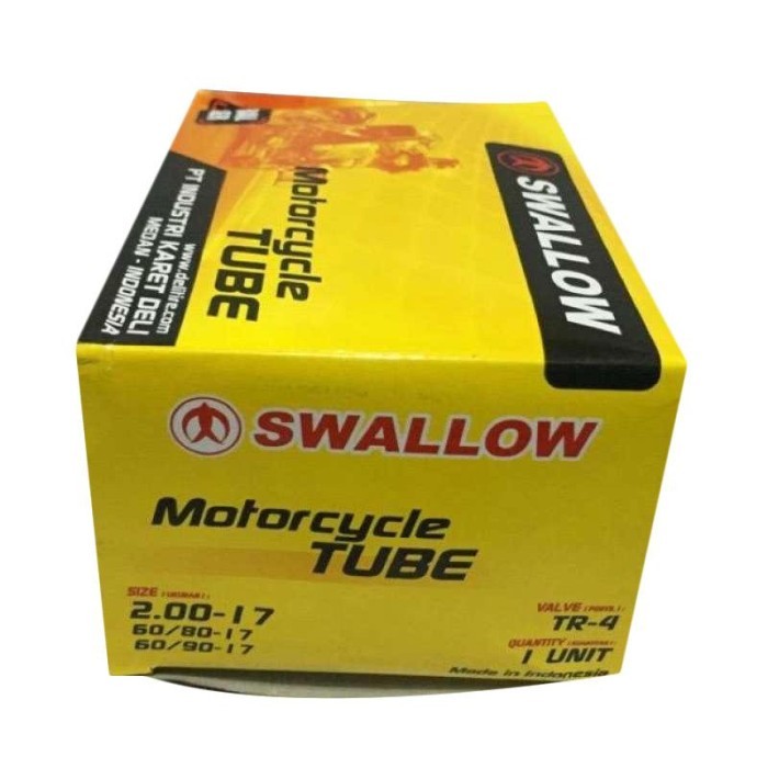 Ban Dalam Dalem Swallow Motor Uk 200-17 50-90-17 225-250-27 Ring 17 berkualitas