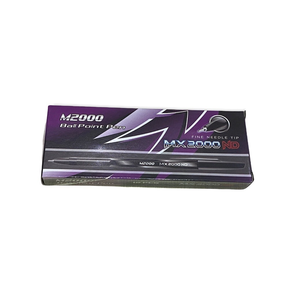 

1 Box Isi 12Pcs Pulpen MX2000ND Tinta Hitam Bolpoin Pen Pulpen Balpoint