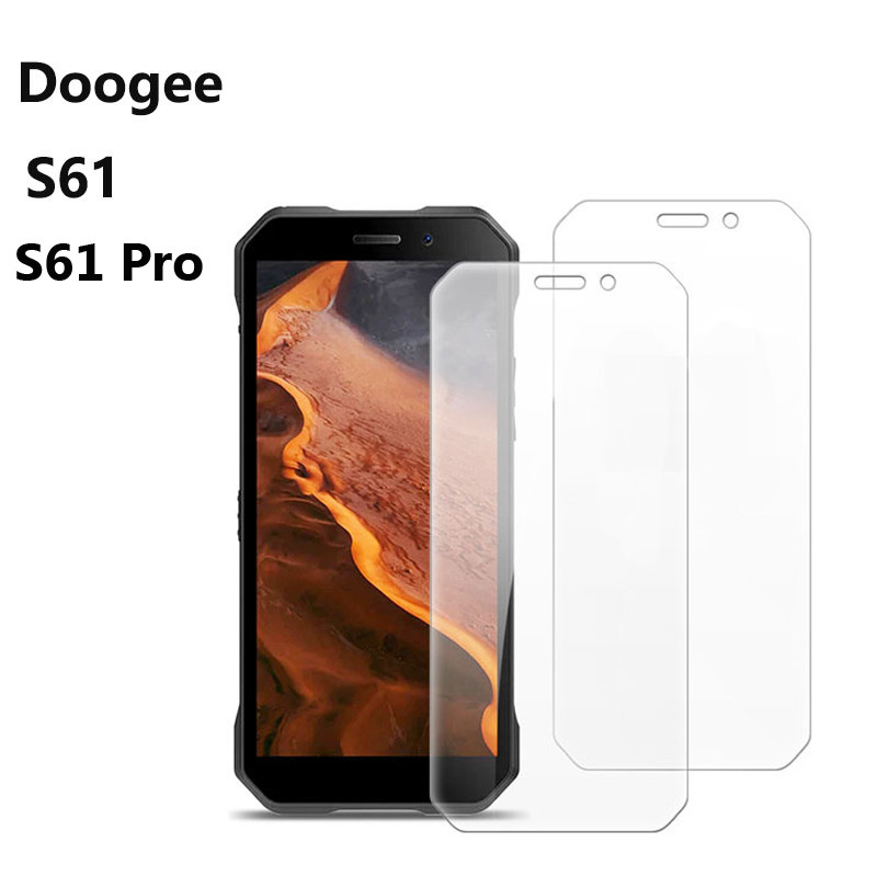 2-1PCS Tempered Glass For Doogee S61 Pro Screen Protector Smartphone Film Glass Cover For Doogee S61