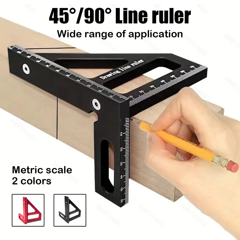 

Busur Derajat Persegi Alat Aluminium Presisi Tinggi 85mm x 112mm Multi Angle Ukur Penggaris Sudut Paduan Speed Square